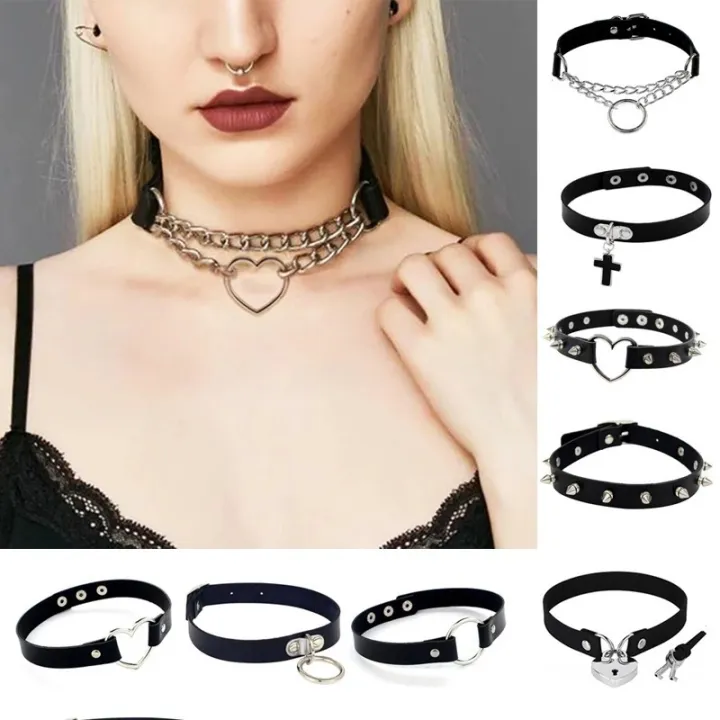 %E3%80%903C%20VictoryEagle%E3%80%91Punk%20Collar%20Choker%20Black%20PU%20Leather%20Heart%20Cross%20Spike%20Necklace%20Cosplay%20Body%20Accessories%20Trend%20Jewelry%20-%20Image%205