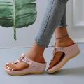 Summer Sandals Women 2024 Big Size Platform Sandals Wedges Flip Flops Comfortable Slippers Ladies Non-Slip Open Toe Beach Shoes Superman.