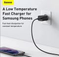 Baseus Super Si Quick PD Charger 1C 25W EU Sets With Type-C to Type-C Cable.