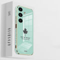 For Samsung A55 case Shining Maple Leaf Design soft plating Cover For Samsung Galaxy A55 Back Cover Phone cases.
