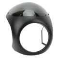 Motorcycle Headlight Fairing Headlight Fairing Cover Clear Lighting Front Universal for Round Headlights Motorbike. 