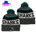 2021 Embroidery logo Ice Hockey Team Beanie winter Knitted Hats Women Men Winter Cap Warm Knit.