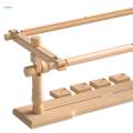 Wood Quilting Frame Lap Stand Embroidery Sewing Stand, Rotated Stitching Frame Cross Stitch Hoop Clip for Art Crafts, Sewing, Needlework. 