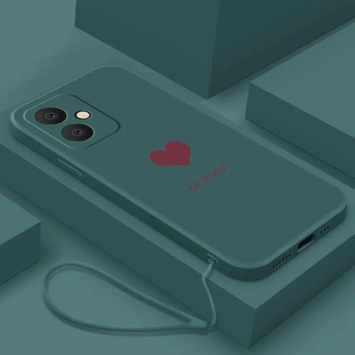 VIVO%20Y27%204G%20Stylish%20Love%20Heart%20Rubber%20Phone%20Cover%20Liquid%20Silicon%20Case%20Shockproof%20Casing%20-%20Image%203