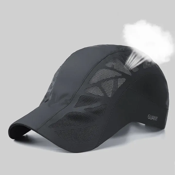 Summer%20Sports%20Mens%20Sun%20Hats%20Breathable%20Mesh%20Quick-drying%20Visor%20Caps%20Outdoor%20Gorro%20Hombre%20Boina%20Golf%20Hat%20Fashion%20Solid%20Flat%20Cap%20-%20Image%204