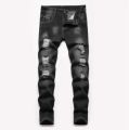 5 6 8 10 14 16 Years Baby Boys Ripped Hole Washed Straight Jeans Trousers For Kids Teenage Boys Pants Clothes.