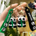 Cute Cartoon Panda Keychain Silicone Animal Doll Pendant Keyring Bag Charms Cherry Super Store. 