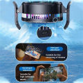 GT30 Mobile Phone Cooler Universal Phone Cooling Fan RGB Semiconductor Radiator Cooling Fan For Playing Games Watching Videos.