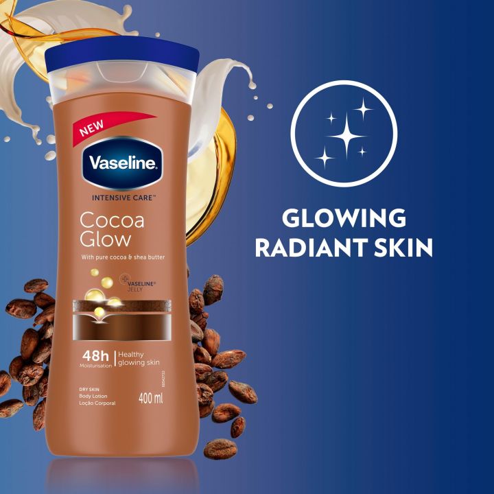 Vaseline Intensive Care Cocoa Glow Body Lotion, 400 ml (Aouth Africa)