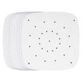 100Pcs Air Fryer Parcht Paper Perforated Unbleacd Square Air Fryer Liners Steang Parcht Liner.