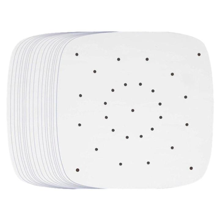 100Pcs Air Fryer Parcht Paper Perforated Unbleacd Square Air Fryer Liners Steang Parcht Liner