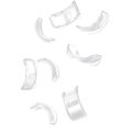 Clear Jewelry Sizer Pads Size Adjuster Reducer Kit Useful. 