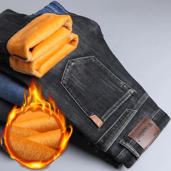 2022%20Winter%20New%20Men%20Blue%20black%20Fleece%20Thick%20Jeans%20Zippered%20Pocket%20Design%20Cargo%20Jeans%20Trendy%20Denim%20Warm%20Pants%20Male%20Brand%20Trousers%20-%20Image%203