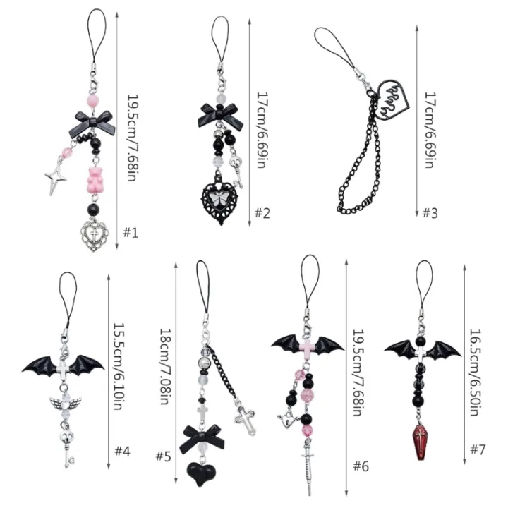 Goth%20Y2K%20Phone%20Charm%20Pendant%20Kawaii-Key%20Chain%20For%20Bag%20Cute%20Accessory%20Women%20Guitar%20Strap%20Lanyard%20Beaded%20Keychain%20Pendant%20-%20Image%205