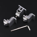 1/4PCS End Clamp Middle Clamp Silver PV Solar System Installation Racking Fixing Pressure Block Solar Panel Mount Bracket Demoo. 
