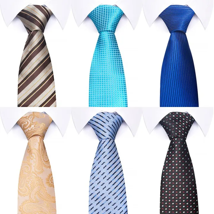 Tie%20For%20Men%20Gravatas%20Wholesale%20Brown%20Woven%207.5%20cm%20Silk%20Necktie%20Wedding%20Accessories%20Fit%20Group%20Office%20-%20Image%204