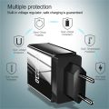 4 Port USB Wall Charger Mobile Charging Adapter for Android, iPhone, Lightning & Universal Devices – EU / US Plug Mobile Charger.