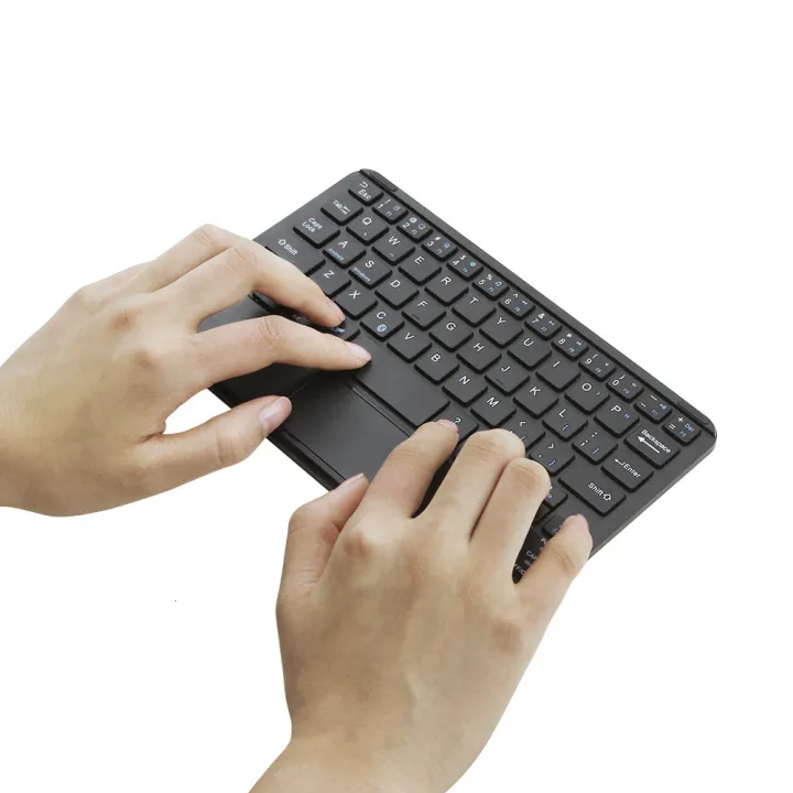 8%20Inches%20Touch%20Bluetooth%20Keyboard%20Rechargeble%20Wireless%20Keyboard%20Slim%20Min%20Keypad%20With%20Touchpad%20For%20IOS%20Android%20Tablet%20Laptop%20PC%20-%20Image%202