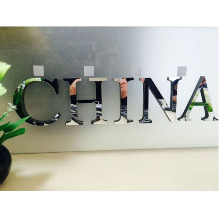 10cm 3d Mirror Wall Wedding Love Letters English Alphabet Home Decor Logo For Wall Home Red/black/gold/silver F