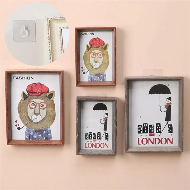 Transparent%20Seamless%20Strong%20Self%20Adhesive%20Sticker%20Hook%20Holder%20Photo%20Frame%20Painting%20Picture%20Poster%20Clock%20No%20Drill%20Wall%20Hanger%20Hooks%20Home%20Storage%20Tool%20-%20Image%204