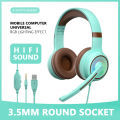 Led Light 3.5mm Wired Gaming Headphones With Microphone Professional Gaming Headset Gamer USB Headphones PC Gaming Headset Gifts.