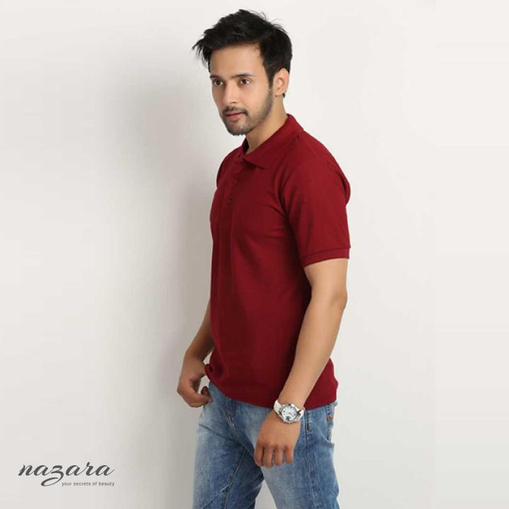 Maroon%20Cotton%20Polo%20T.Shirt%20for%20Men%20-%20Image%204