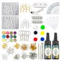 Migeet Epoxy Resin Mold Silicone kit and Tools Keychain Resin Molds Hanging Decor Mold Jewelry Making Kit Resin Earrings Pendant Molds Molds for DIY Crafts Making. 