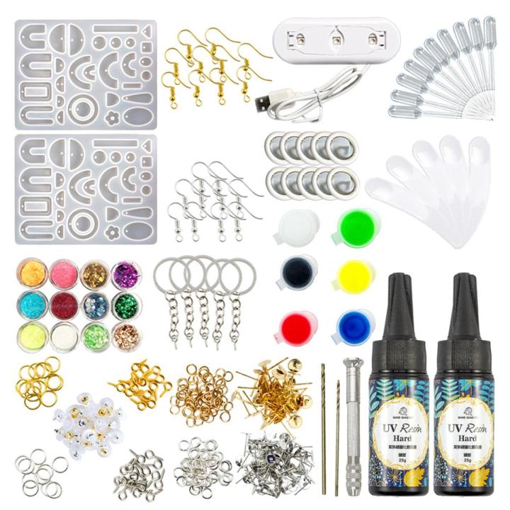 Migeet Epoxy Resin Mold Silicone kit and Tools Keychain Resin Molds Hanging Decor Mold Jewelry Making Kit Resin Earrings Pendant Molds Molds for DIY Crafts Making