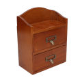 Desk Storage Box, Desktop Wooden Storage Box Multipurpose for Bedroom.