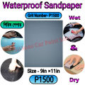 Waterproof Sandpaper P1500 Grit/Sandpaper P1500 for Automotive Furniture wood or Wall Polishing.