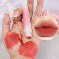 Matte Nude Rose Red Brown Lip Gloss Waterproof Long-lasting Non-stick Cup Velvet Lip Mud Liquid Lipstick Korean Makeup Lip Tint. 