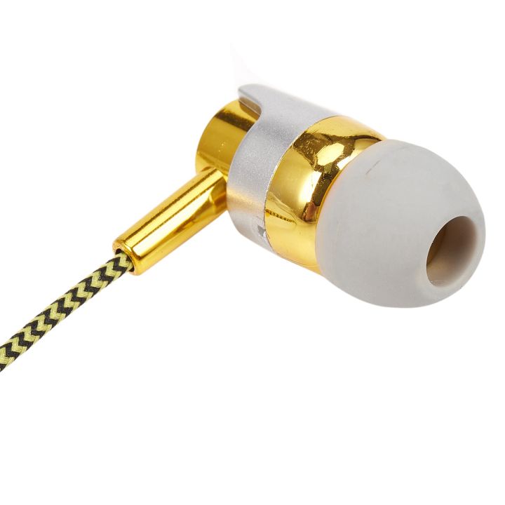 NXFDSIOZ%203X%20H-169%203.5mm%20MP3%20MP4%20Wiring%20Subwoofer%20Braided%20Cord,%20Headphones%20with%20Wheat%20Wire%20Control(Golden)%20-%20Image%206