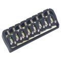 Guitar Fixed Saddle Bridge Guitar Saddle Bridge Metal 8 String Professional for Replacement. 