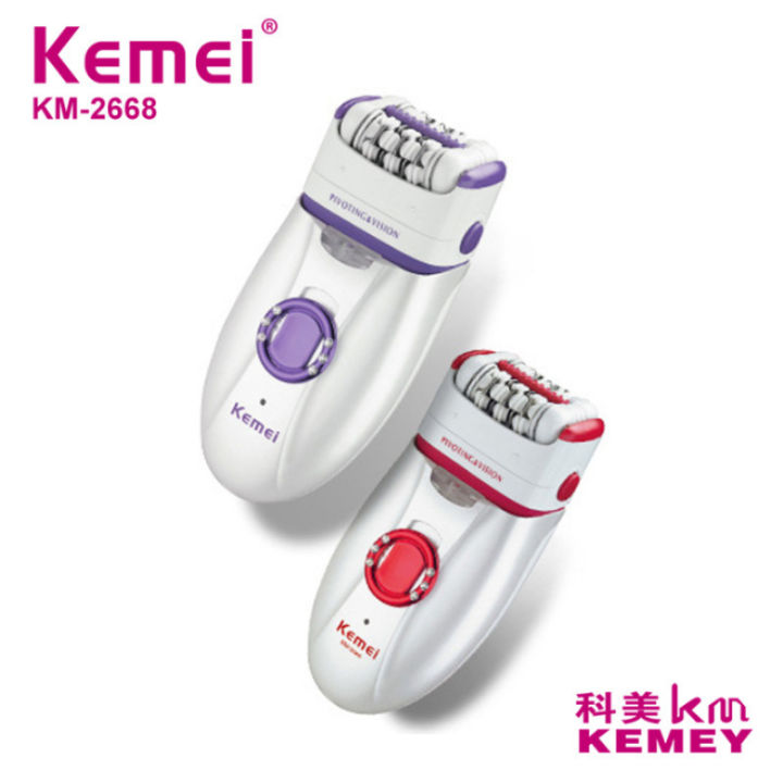 Kemei%20KM-2668%20Female%20Hair%20Plucker%202-in-1%20Shaver%20KM-2668%20-%20Image%202