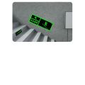 Exit Sign Floor Vision Luminous Wall Sticker Channel Sign Emergency Sticker Prompt Warning Sign Fluorescent Evacuation Arrow. 