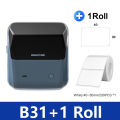 【Latest Style】 Niimbot B1 Mini Portable Thermal Printer More Color Self-Adhesive Sticker Label Maker Pocket Printer Labeling Machine.