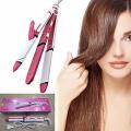 Kemei KM 1291 Ceramic Professional 3 in 1 Electric Hair Straightener Curler Styler and Crimper. 