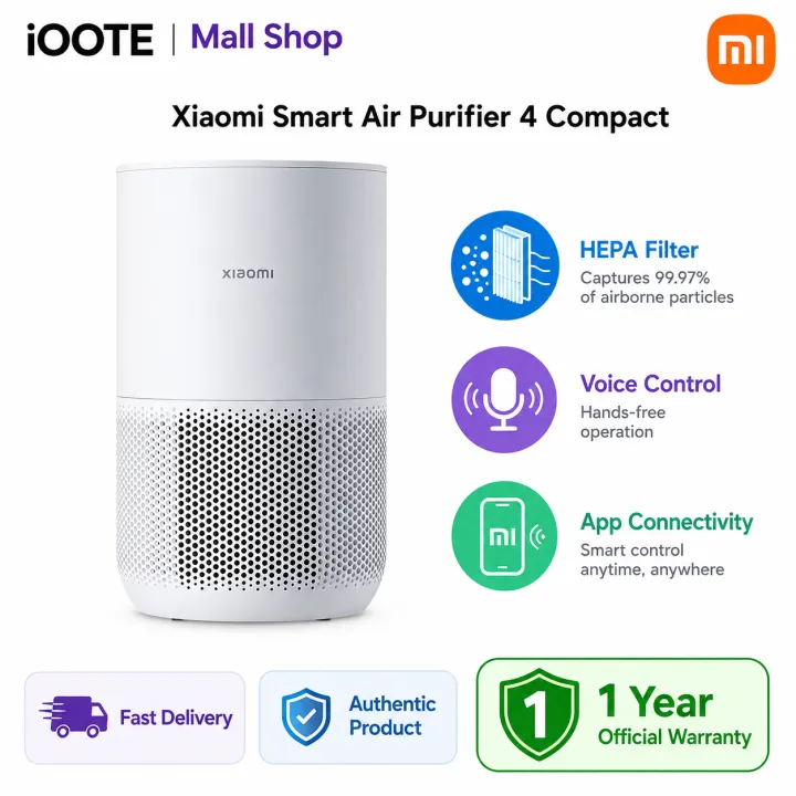 Xiaomi%20Smart%20Air%20Purifier%204%20Compact%20EU%20Version%20%20Smart%20Air%20Cleaning%20for%20Healthy%20Indoor%20Living%20%7C%201%20year%20official%20Warranty%20-%20Image%202