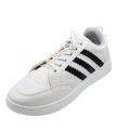 Classic Triple-Stripe White Sneakers-613. 