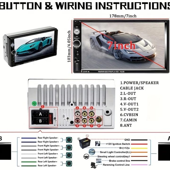 7023B%202%20Din%20Car%20Radio%207%20MP5%20Player%20With%20HD%20Touch%20Screen%20Support%20USB%20SD%20FM%20transmitter%20Phone%20Mirror%20Link%20With%20Backup%20Camera%20-%20Image%204