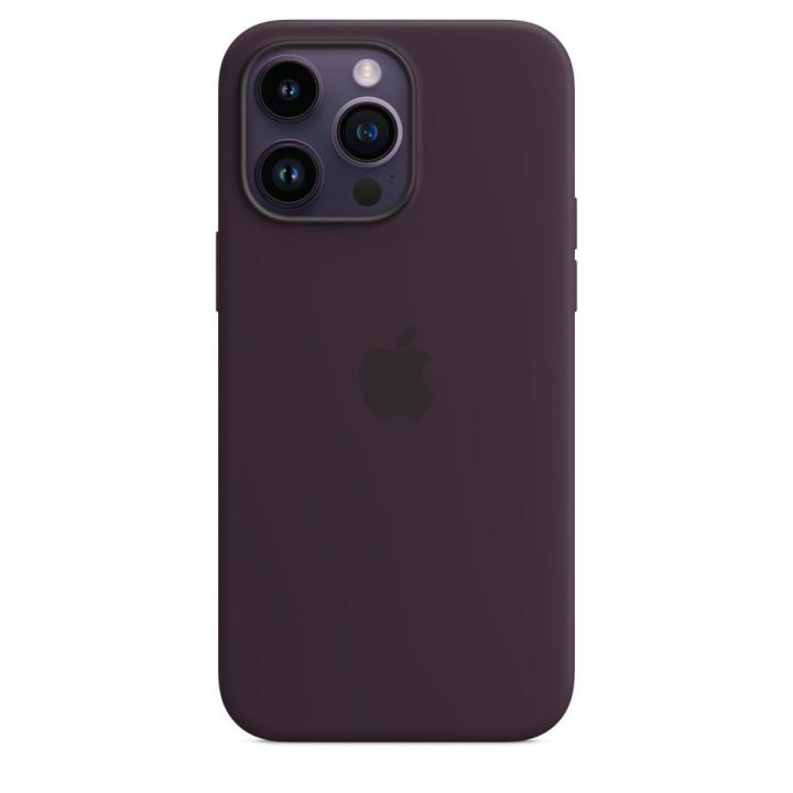 For Apple iPhone 14 Pro Max Silicone Case with MagSafe - Elderberry, Silky, Soft-touch finish