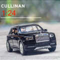 1:24 Rolls Royce Cullinan Diecast Metal Car Luxury SUV Alloy Model Car Simulation Sound Light Pull Back Car Toy For Kids Gift. 