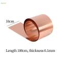 Copper Sheet Roll Thin Cu for Electricity DIY Projects Contractors 0.1mm.