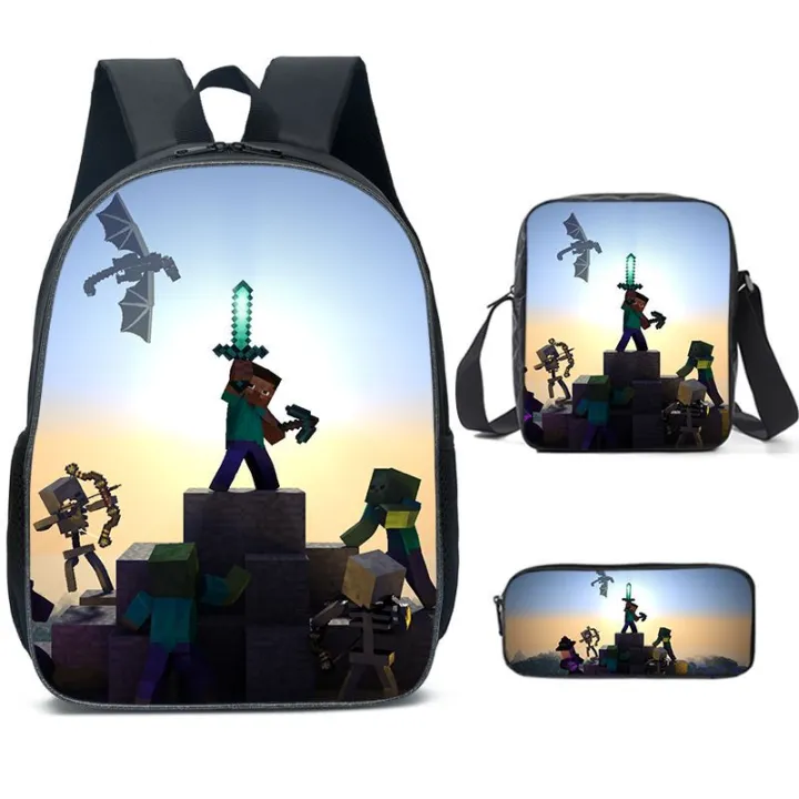 MINECRAFT%20ELEMENTARY%20SCHOOL%20STUDENT%20SCHOOL%20BAG%20MINECRAFT%20GAME%20PERIPHERAL%20BACKPACK%20ONE%20PIECE%20DROPSHIPPING%20-%20Image%203