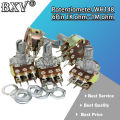 5PCS WH148 B1K B2K B5K B10K B20K B50K B100K B500K 6PIN Shaft Amplifier Dual Stereo Potentiometer 1K 2K 5K 10K 50K 100K 500K. 
