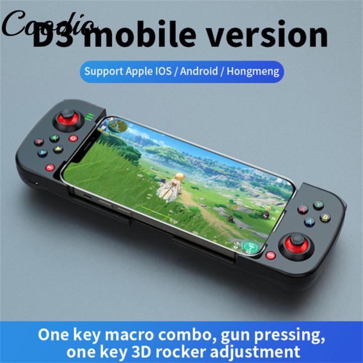 Coodio Stretch Wireless Gamepad Joystick Compatible For Ios/android Phone 3d Retractable Bluetooth-compatible Handle Gaming Controller