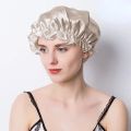 Large 100 Silk Sleeping Cap For Women Hair Bonnets Head Cover Hair Loss Hats Luxury Silk Bonnets Night Hair Wrap Mulberry Silk. 
