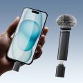 Ulanzi WM-10 Wireless Clip-on Microphone Smartphone Mic for iPhone Android Noise Reduction Microphone. 