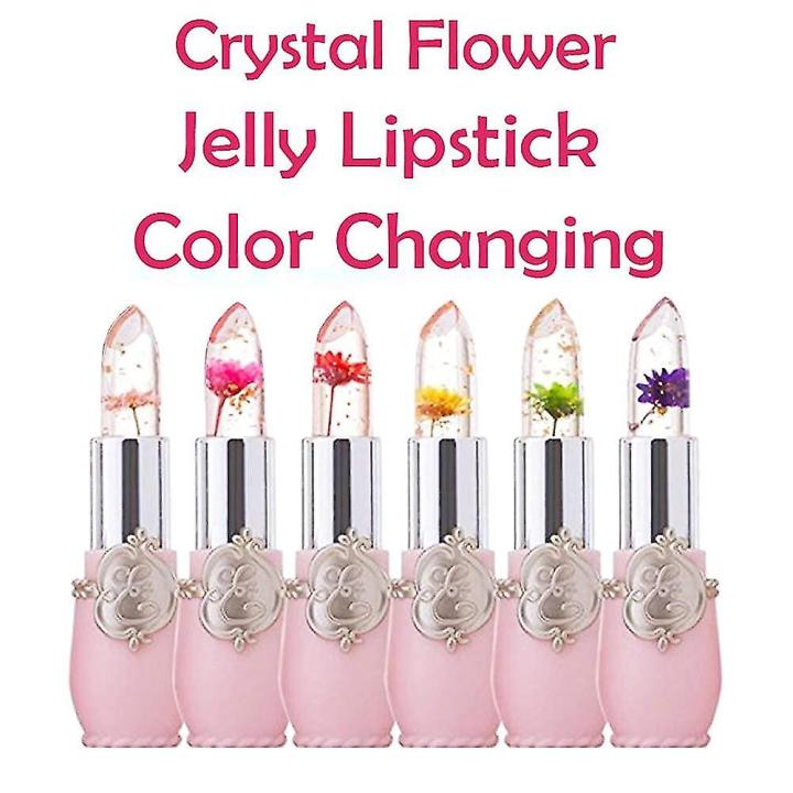 Transparent Lipstick Jelly Flower Moisturizing Lipstick Color Changing Lip Balm Lip Care Lipstick