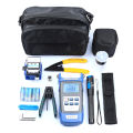KOGEEK Fiber Optic FTTH Tool Kit Optical Power Meter Fiber Cleaver Wire Stripper Optical Fiber Cold Connection Tools Set with Storage Bag.